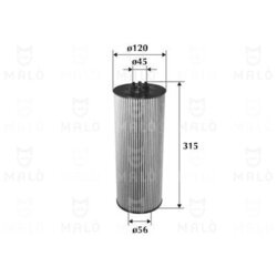 Olejový filter AKRON-MALO 1510173