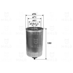 Palivový filter AKRON-MALO 1520028