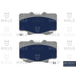 Sada brzdových platničiek kotúčovej brzdy AKRON-MALO 1051208