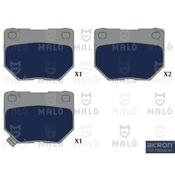 Sada brzdových platničiek kotúčovej brzdy AKRON-MALO 1051243