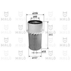 Vzduchový filter AKRON-MALO 1500150