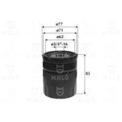 Olejový filter AKRON-MALO 1510117