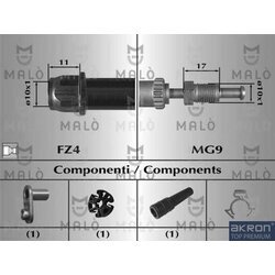 Brzdová hadica AKRON-MALO 80748