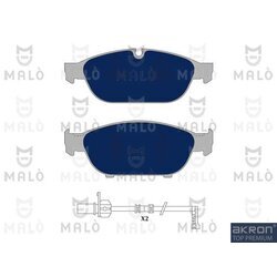 Sada brzdových platničiek kotúčovej brzdy AKRON-MALO 1051084