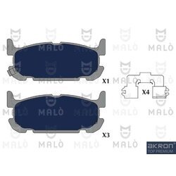 Sada brzdových platničiek kotúčovej brzdy AKRON-MALO 1051330