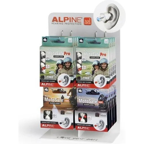 Obchodné balenie štuple do uší ALPINE MotoSafe - 16 ks ALPINE - Hearing protection