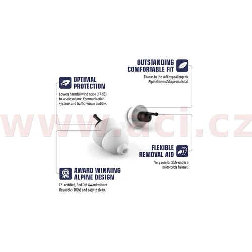 Špunty do uší MotoSafe - Hearing protection DUAL PACK 2026 /ALPINE/ - obr. 3