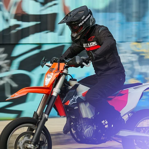 Bunda SMX AIR (čierna/červená fluo, veľkosť L) /ALPINESTARS/ - obr. 2