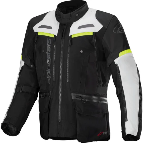 Bunda bogota PRO drystar ALPINESTARS 3207023-1381-M (čierna/sivá/žltá fluo, veľkosť M)
