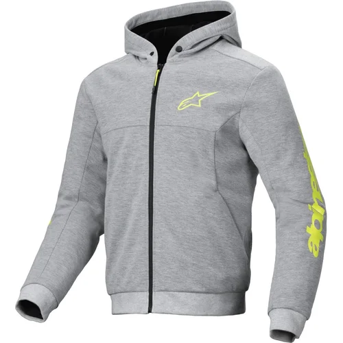 Bunda chrome V2 sport ALPINESTARS 4200325-9232-XL (sivá/žltá fluo, veľkosť XL)