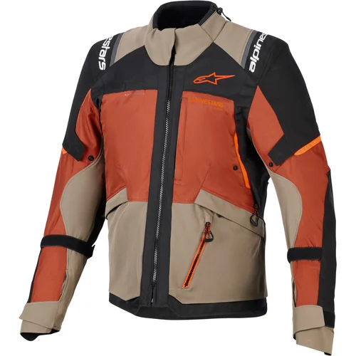 Bunda andes V4 drystar ALPINESTARS 3200526-9279-3XL (svetlohnedá/tmavooranžová/čierna, veľkosť 3XL)