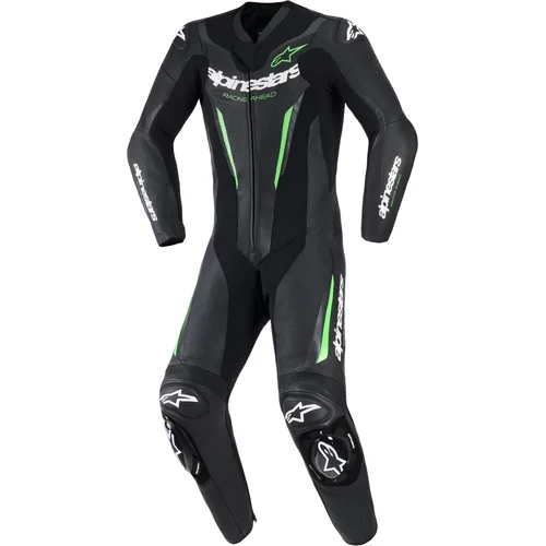 Jednodielna kombinéza GP FORCE V2 ALPINESTARS 3150526-16-54 (čierna/zelená, veľkosť 54)