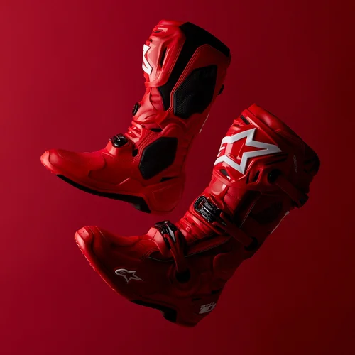 Topánky TECH 10 2010020-30-9 (červená, veľkosť 43) /ALPINESTARS/ - obr. 7