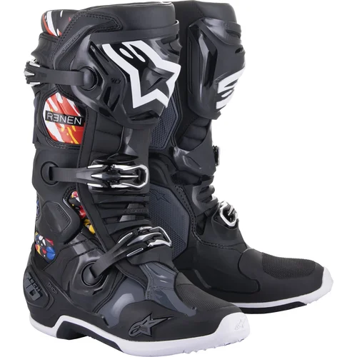 Topánky TECH 10 limitovaná edícia RENEN ALPINESTARS 0210322-1152-8 (čierna/sivá/biela/multicolor, veľkosť 42)