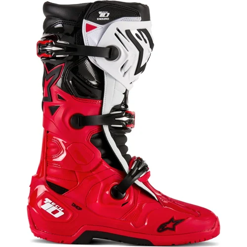 Topánky TECH 10 ENDURO (červená/čierna/biela, veľkosť 42) /ALPINESTARS/ - obr. 1