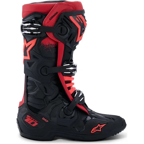 Topánky TECH 10 (čierna/červená, veľkosť 42) /ALPINESTARS/ - obr. 1