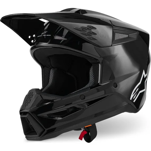 Prilba S-M3 SOLID ALPINESTARS 8300426-1180-XL (čierna, veľkosť XL)