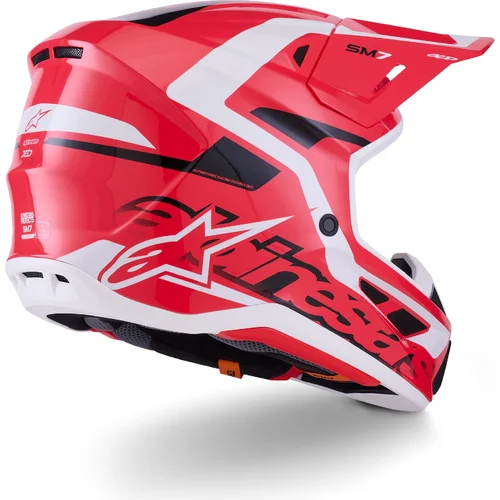 Prilba supertech S-M7 deed (červená/čierna/biela, veľkosť L) /ALPINESTARS/ - obr. 3