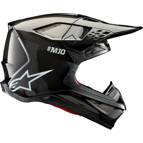 Prilba SUPERTECH S-M10 SOLID FIM2 verzia (lesklý karbon, veľkosť S) /ALPINESTARS/ - obr. 4