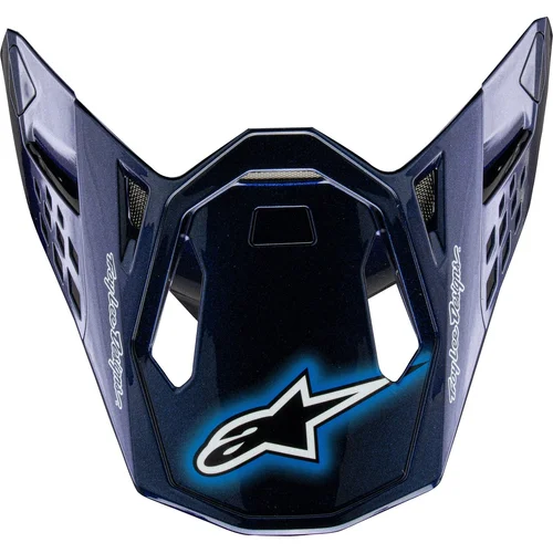 Šilt pre prilby SUPERTECH edícia TROY LEE DESIGNS, ALPINESTARS (tmavomodrá, verzia ECE 22.06)