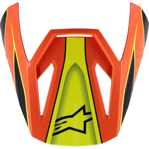 Detská ALPINESTARS 8980525-1455-OS šilt pre prilby S-M3 FRAY, (čierna/oranžová/žltá fluo/tyrkysová)