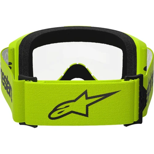 Okuliare VISION 3 WORDMARK (žltá fluo, číre plexi) 2027 /ALPINESTARS/ - obr. 2