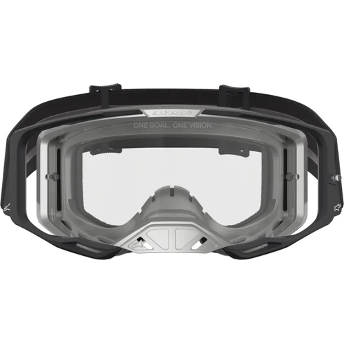 Okuliare VISION 8 AMBER (čierna/strieborná, číre plexi) 2027 /ALPINESTARS/ - obr. 2