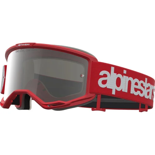 Okuliare VISION 5 HONE ALPINESTARS 5101827-3237-TU (červená/biela, zrkadlové strieborné plexisklo) 2027
