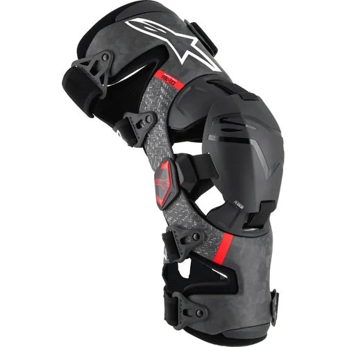 Čierna/červená ALPINESTARS 6501425-13-L kolenné ortézy SUPERTECH RK-10 PLASMA, veľkosť L, 1 pár)