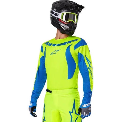 Dres FLUID HAUL, (žltá fluo/modrá, veľkosť XL) /ALPINESTARS/ - obr. 6