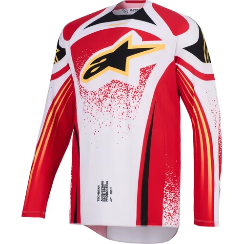 Svetlosivá/červená/čierna/žltá ALPINESTARS 3761026-9301-L dres TECHSTAR NOMUR, veľkosť L)