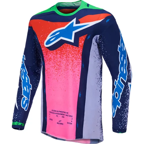 Dres SUPERTECH limitovaná edícia RECORDS, ALPINESTARS (sivá/multicolor, veľkosť L)