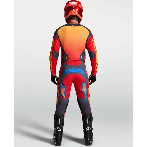 Dres RACER HUNT, (červená/tmavosivá/gradient, veľkosť XL) /ALPINESTARS/ - obr. 8