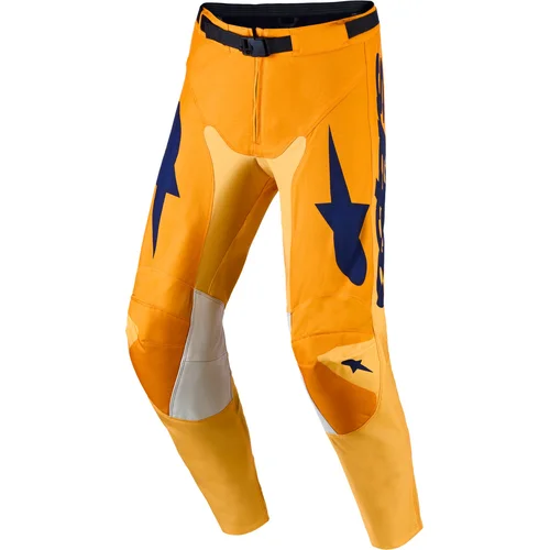 Nohavice RACER AMBER ALPINESTARS 3720827-4012-36 (oranžová/zlatá/tmavomodrá, veľkosť 36)