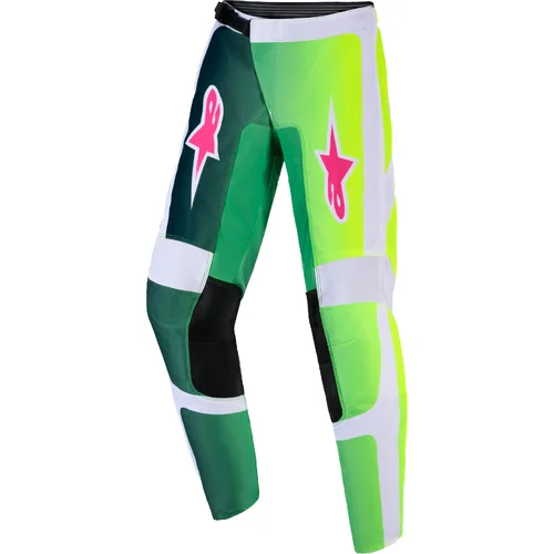Nohavice FLUID PORTL YOUTH ALPINESTARS 3741126-621-28 detské, (zelená/biela/čierna, veľkosť 28)
