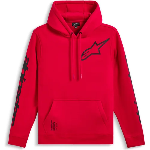 Mikina TRIPLE HOODIE ALPINESTARS 1235-51405-30-XL (červená, veľkosť XL)