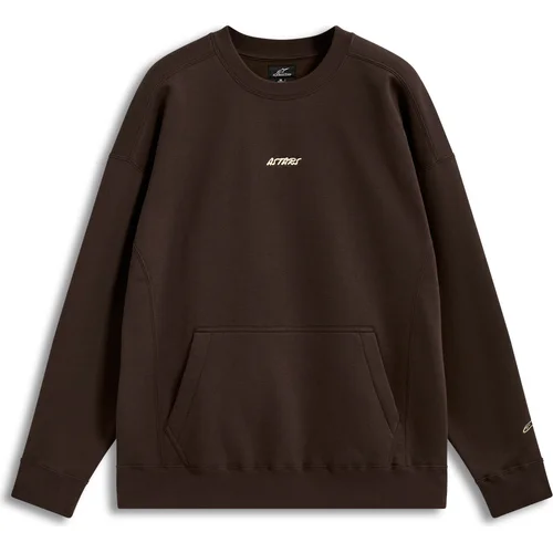 Mikina guise oversized crew ALPINESTARS 1236-51200-80-L (hnedá, veľkosť L)