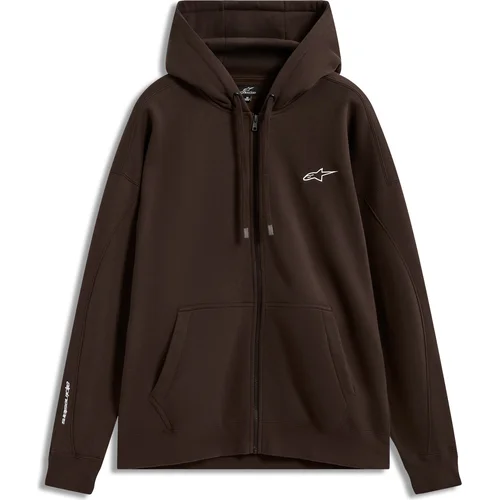 Mikina entity oversized hoodie ALPINESTARS 1236-53902-80-M (hnedá, veľkosť M)