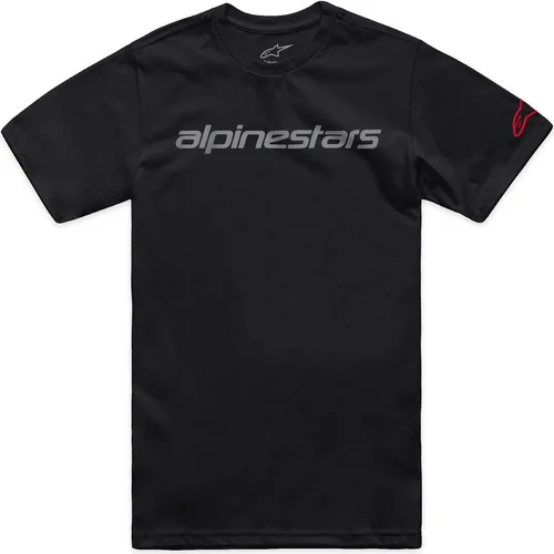 Tričko linear wordmark 2.0 CSF ALPINESTARS 1214-73110-113-M (čierna/sivá/červená, veľkosť M)