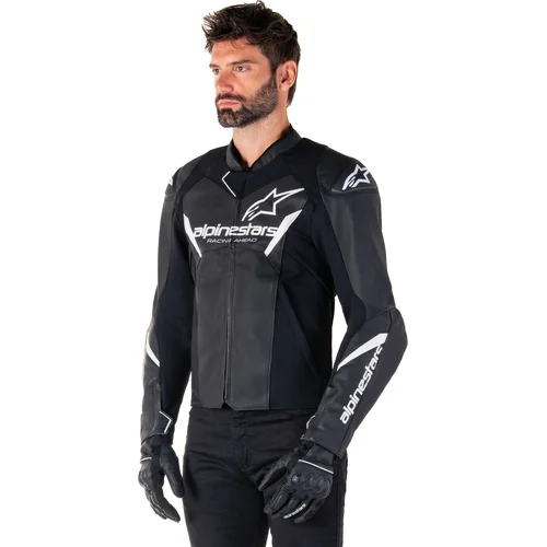 Bunda FASTER 3 (čierna/biela, veľkosť 54) /ALPINESTARS/ - obr. 7