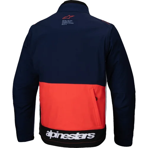 Bunda lite-dura softshell (modrá/oranžová/biela, veľkosť XL) /ALPINESTARS/ - obr. 1