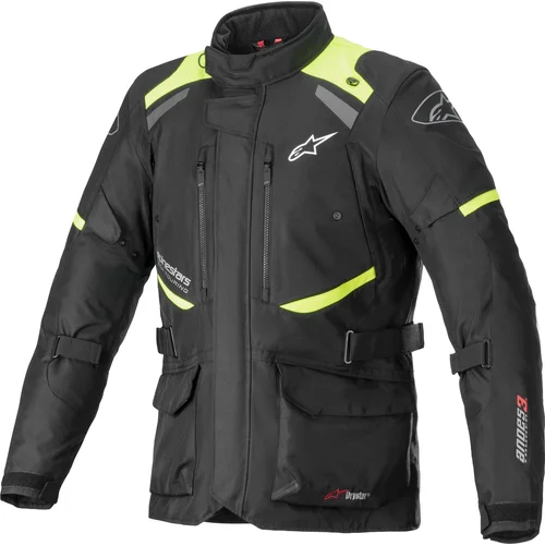 Bunda andes V3 drystar ALPINESTARS 3207521-155-2XL (čierna/žltá fluo, veľkosť 2XL)