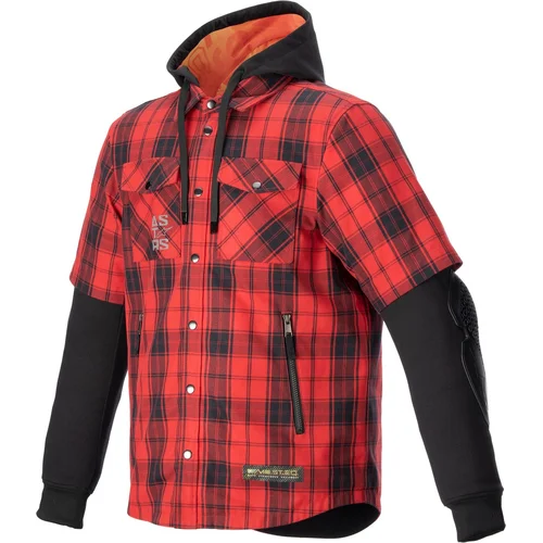 Košeľa MO.ST.EQ TARTAN ALPINESTARS 4300424-3136-3XL (červená/čierna, veľkosť 3XL)