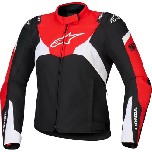 Bunda STELLA T-JAWS V4 WATERPROOF HONDA kolekcia ALPINESTARS 3210925-1342-S dámska, (čierna/červená/biela, veľkosť S)