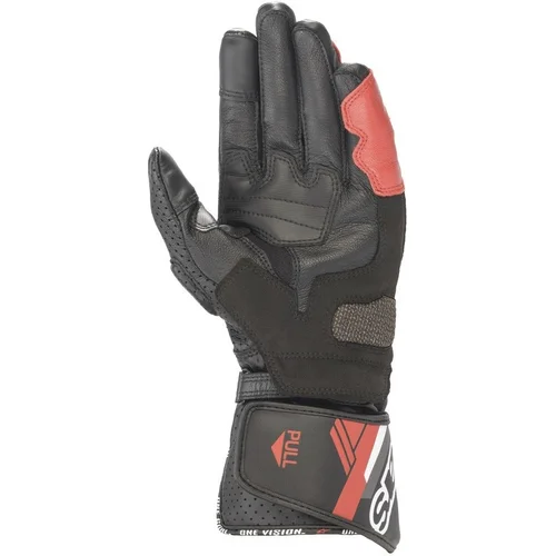 Rukavice SP-8 (čierna/biela/červená, veľkosť S) /ALPINESTARS/ - obr. 1