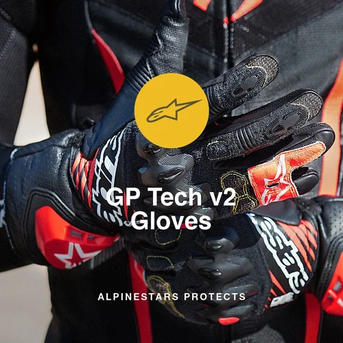 Rukavice GP TECH V2 (čierna/biela, veľkosť 2XL) /ALPINESTARS/ - obr. 3