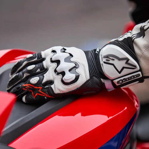 Rukavice GP PRO 4 (čierna/biela, veľkosť XL) /ALPINESTARS/ - obr. 2