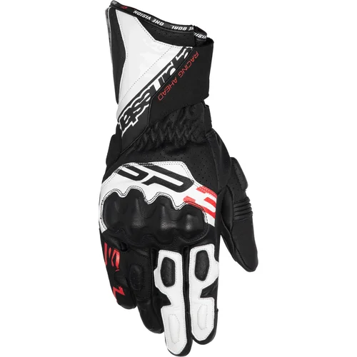 Rukavice SP-3 ALPINESTARS 3550925-1231-M (čierna/biela/červená fluo, veľkosť M)