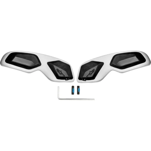 Slidery špičky pre topánky SMX-6 V2 ALPINESTARS 25SLI625-12-TU (čierna/biela, plast, pár)