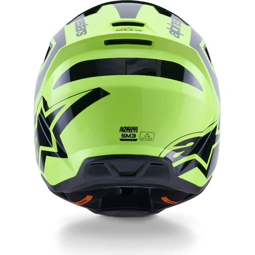 Prilba S-M3 HEAT (žltá fluo/čierna, veľkosť M) /ALPINESTARS/ - obr. 2